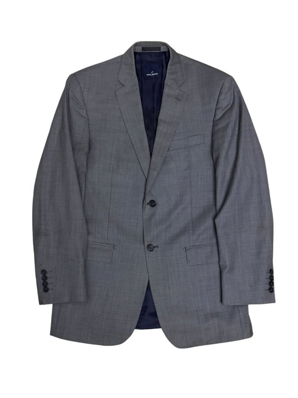 DANIEL HECHTER Blazer Sport Coat Grey Business Casual Work Luxury Jacket 40T